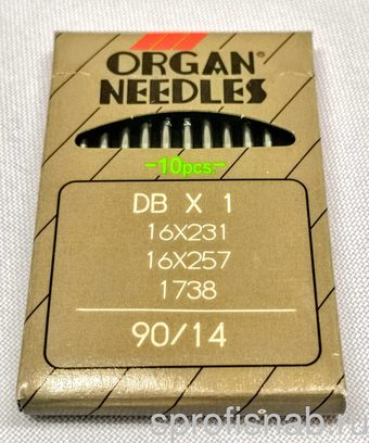 Иглы для ПШМ ORGAN DB*1738/DB*1 № 90 (10шт)